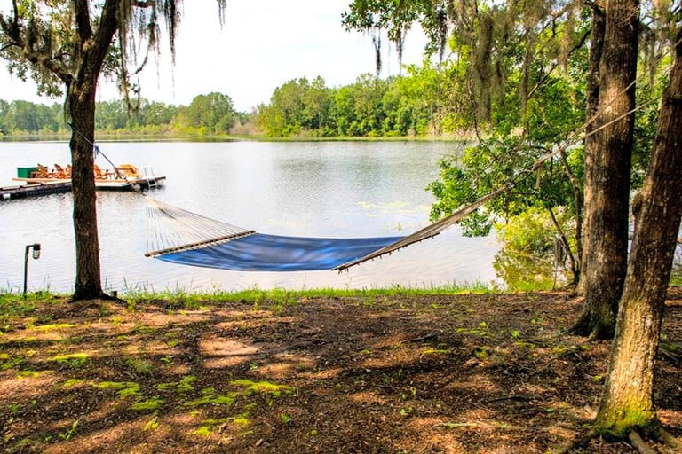 Relaxing lake in Interlachen Florida.